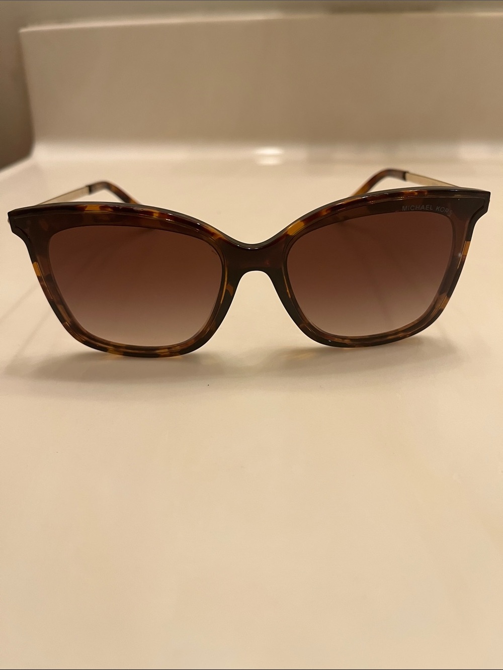 Michael Kors Women's Tortoiseshell Sunglasses with Brown Gradient Lenses